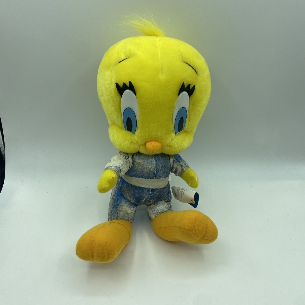 Warner Bros Tweety Bird Plush Toy Looney Tunes Space Suit Yellow